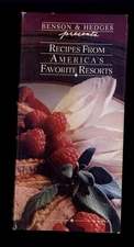 BENSON 7 HEDGES presents RECIPES FROM AMERICA'S FAVORITE RESORTS * 1985 spiral 