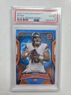 PSA6 2025 Topps Resurgence - Bo Nix Orange and Blue Spark Refractor #125 PSA6