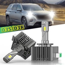 For Chevy Traverse 2019 2020 2021 D3S LED Headlight Bulb Kit High  Low Beam