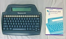 AlphaSmart 2000 Portable Keyboard Word Processor Tested Apple/PC W/MANUAL