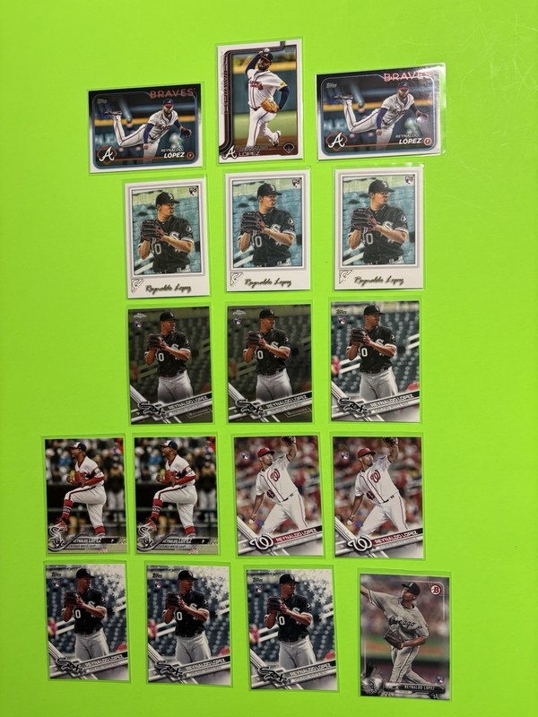 Reynaldo Lopez Bowman Topps Rookies 17 Card Lot