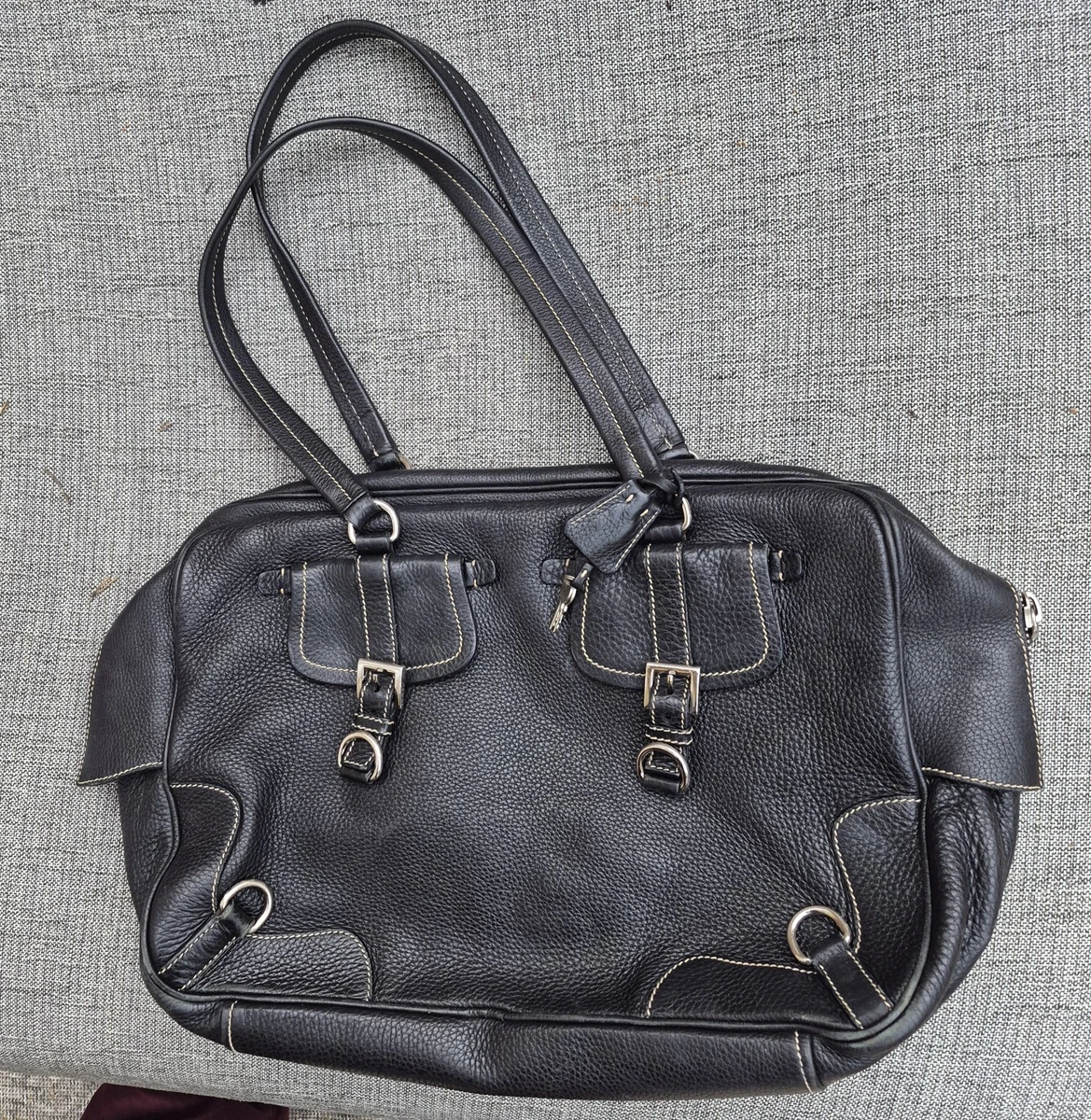 PRADA Leather Exterior Shoulder Bag Bags & Handbags for Women for