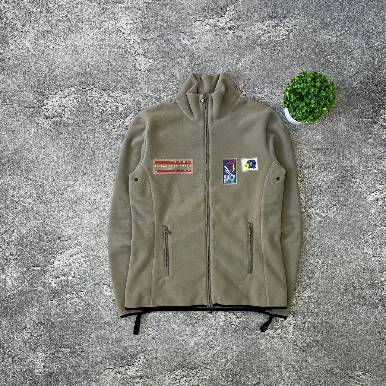 Giacca pile donna Vinage Prada Milano St Moritz scuola sci Svizzera tg M