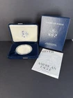 1999-P American Silver Eagle Proof 1 Oz .999 Silver Dollar OGP Box COA