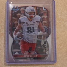 Topps 2022 Bowman University Chrome Josh Whyle 1st Bowman #89