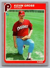 1985 Fleer #252 Kevin Gross Philadelphia Phillies