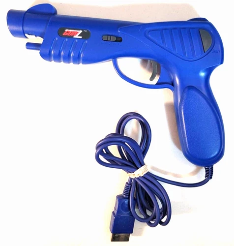 Gunz Blue Arcade Action Shooter Light Gun for Sega Saturn - Tested and Working