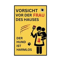 "Schild Lustiger Spruch \"Frau Des Hauses\" Deko Schild Wandschild Geschenk Idee"