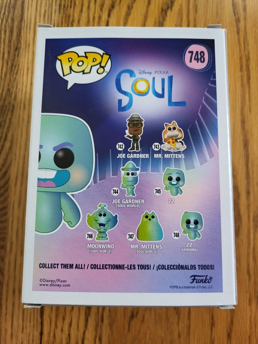 Funko Pop! Disney Pixar Soul - 22 (Grinning) #748 - NIB