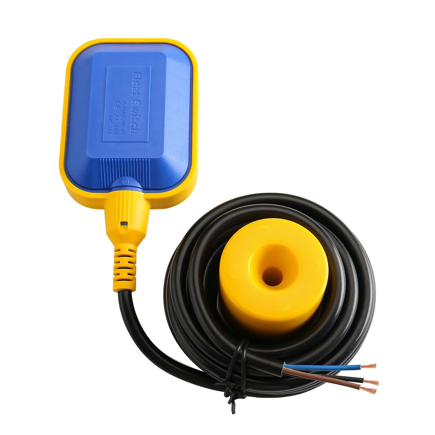 4M 13Ft Cable Float Switch Water Level Controller, for Tank Pump, Water Tank or