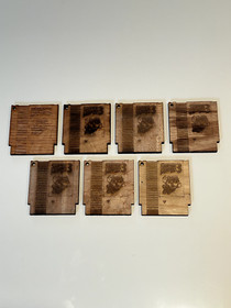 Super Mario Bros 3 Retro Game NES Cartridge Wooden Ornament