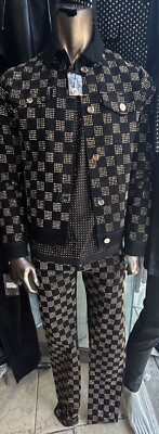 Barocco Men s Rhinestone Set Size Small