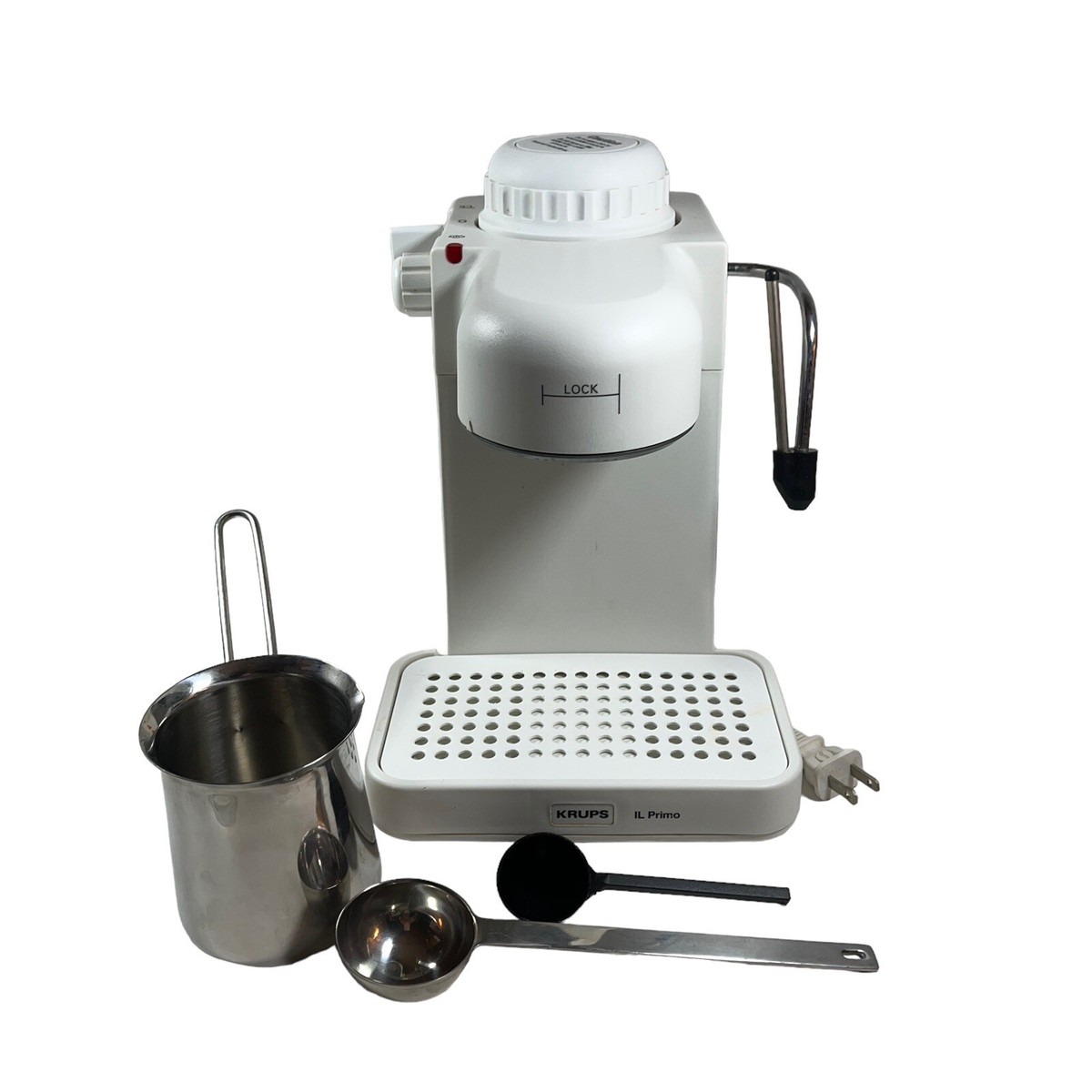 KRUPS 972A White IL Primo Espresso Cappuccino 4-cup Milk Frother
