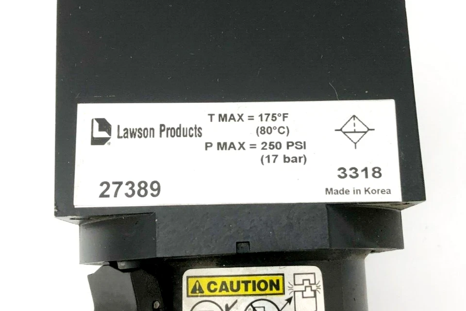 Nuevo Filtro Lawson 27389 1" Cuerpo 1-11/12 Hembra NPT 18oz 250PSI Foto 3 de 4