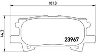P 83 068 Brembo Set BeläGe Bremse,Scheibenbremse FüR Lexus,Toyota,Toyota ( Gac )