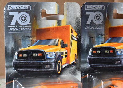 Matchbox 2019 Ram Krankenwagen - Spielzeugauto Mit Beweglichen Teilen