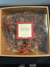 Restoration Hardware Woodland Twig Berry 10” Pillar Ring New