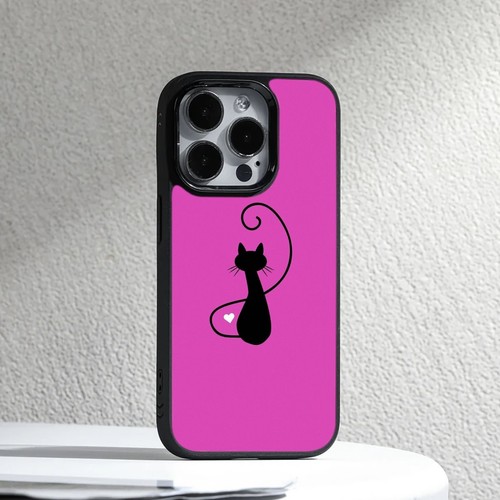 Deluxe Case For iPhone SE4 16E 12 13 14 15 16 Pro Max Design Outline Cat Pattern - 第 22/25 張圖片