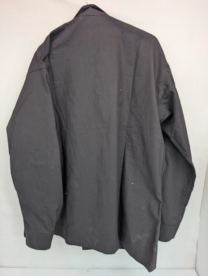 NEW TRU-SPEC 4 POCKET XLL COTTON POLYESTER LONG SLEEVE BLACK UNIFORM - Image 2 of 4