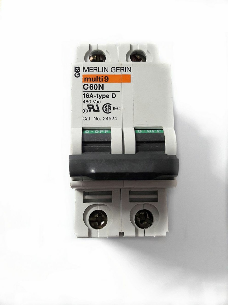 MERLIN GERIN Multi 9 C60N 2-Pole 16A Miniature Circuit Breaker