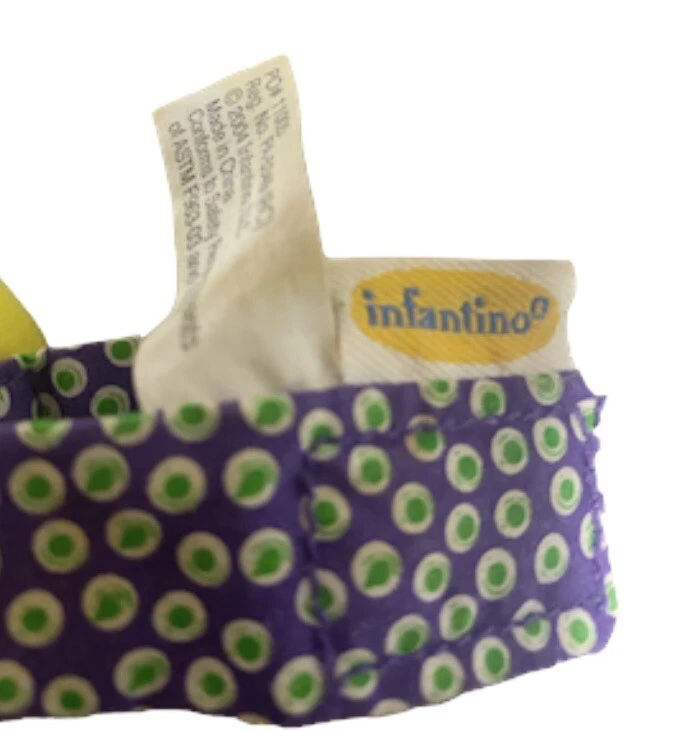 Infantino 2004 peluche pato sonajero bebé con muñeca accesorio portabebés Foto 3 de 4