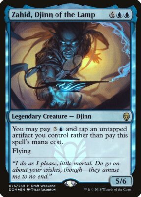 Unique Promos - Zahid, Djinn of the Lamp - Draft Weekend Promo