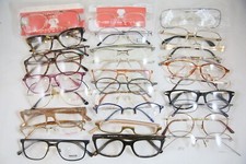 LOT OF 75 VINTAGE USED EYEGLASSES FOR MEN AND WOMEN 44