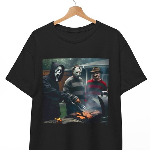 Michael Myers und Jason T-Shirt, Halloween Shirt, Horrorfilm Shirt, Unisex Tee - Bild 1 von 3