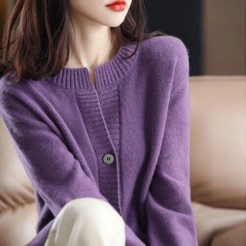 Cardigan for Women Winter Coat Korean Fashion Female Sweater Pullover Knit - Bild 8 von 31