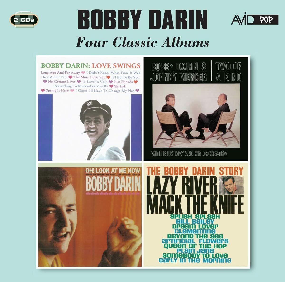 Bobby Darin Four Classic Albums 2-CD NEW SEALED Beyond The Sea/Mack The Knife+