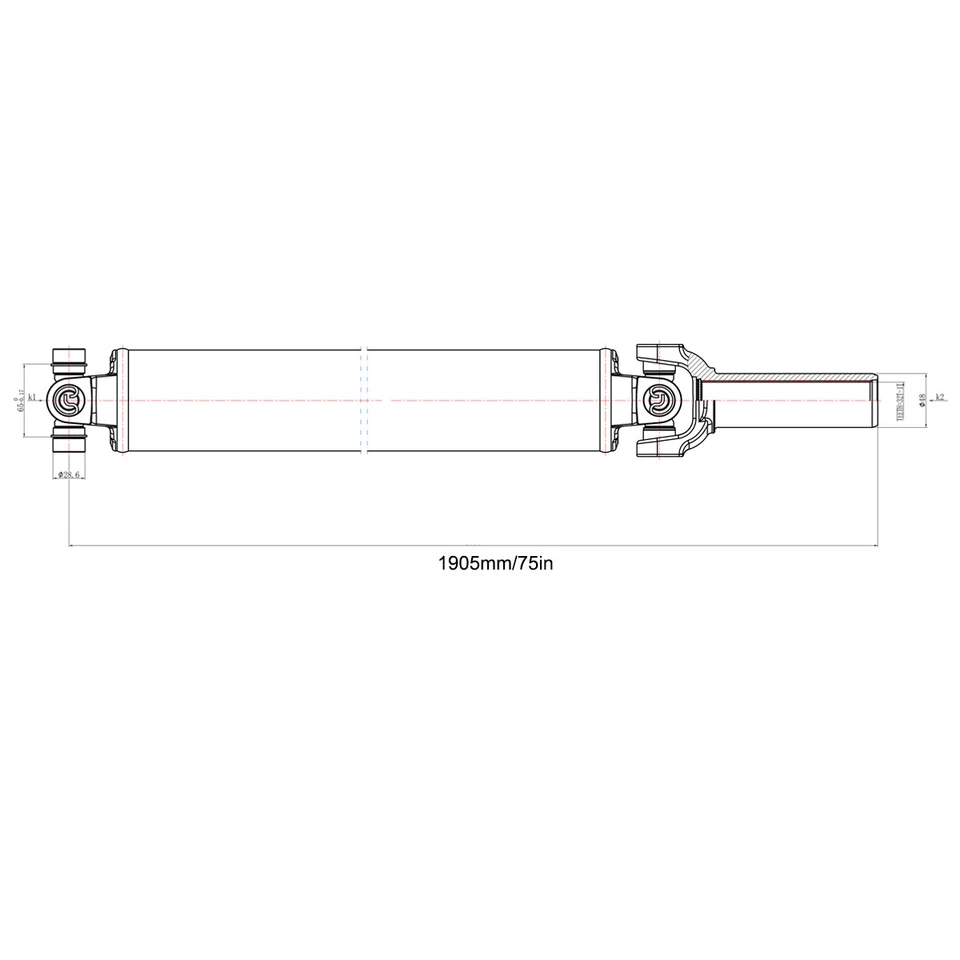 Genuine Rear Drive Shaft Assembly for Chevy Silverado 1500 GMC Sierra 936-121 US Foto 4 de 4