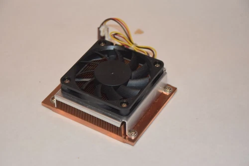 Solid Copper Heat Sink 3-1/4" X 2-3/4"  with Fan for CPU 