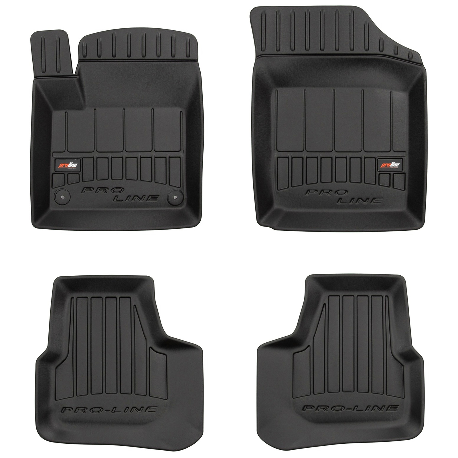 Tapis de sol Skoda Citigo 2011-2019 Frogum Pro-Line en TPE noir sur mesure