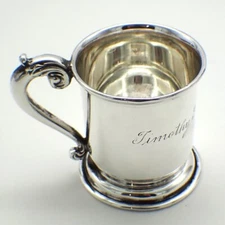 Baby Cup Watson Sterling Silver Inscribed Timothy George Mennen 1910