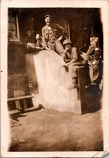 Vtg Found B W Photo 1945 Men WW2 US Army Soldiers Europe Germany Battle Fighting