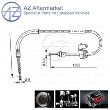 Fits Mini 1.4 1.6 D 2.0 One AZ Rear Left Hand Brake Cable 34406769955