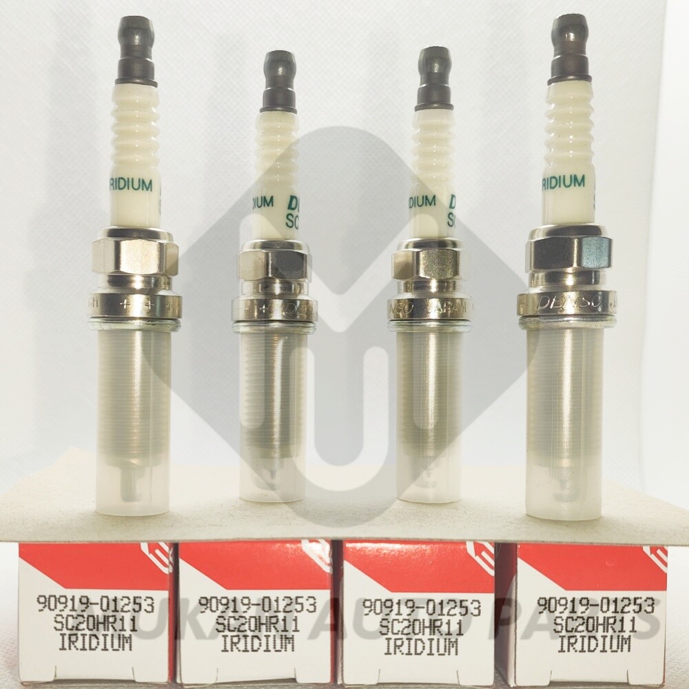 4PCS Genuine 90919-01253 3444 SC20HR11 Spark Plugs Fits For Toyota Lexus Nissan