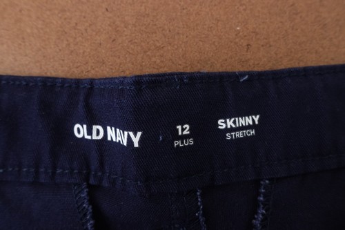 Old Navy Girls Size 12 Plus Ink Blue School Uniform Skinny Chino Pants New - Picture 2 of 4