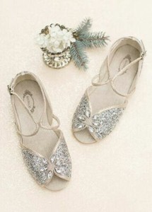 silver holiday shoes