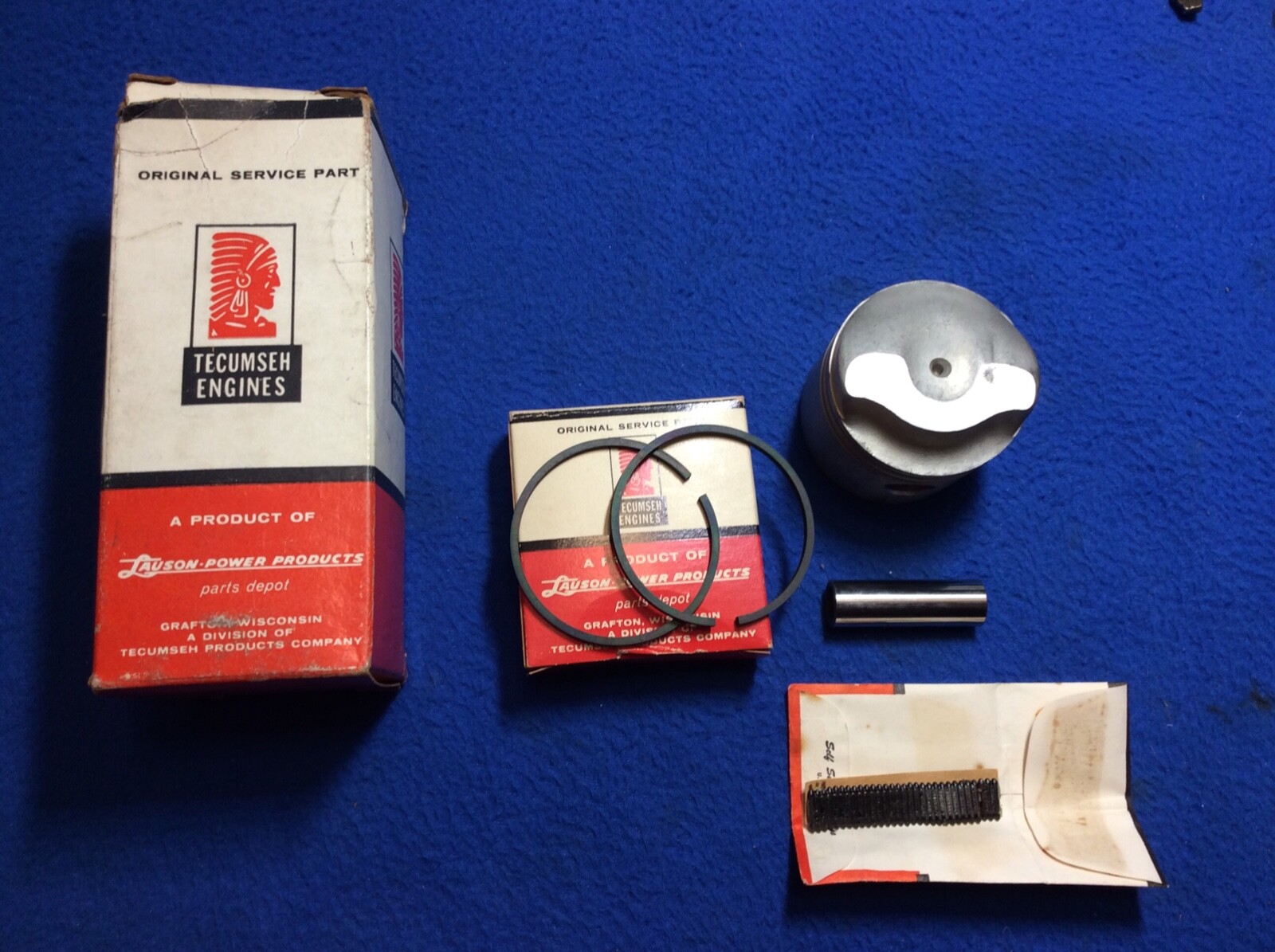 Tecumseh High Compression Piston & Rings w/Bearings & Pin # 310194    # 310197B