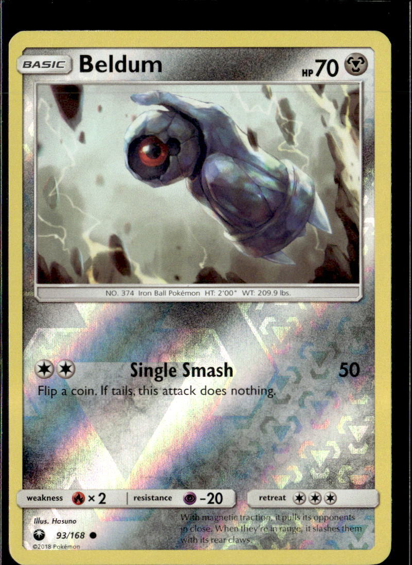 Pokemon Beldum 93/168 Celestial Storm Reverse Holo Common 2 Card Lot