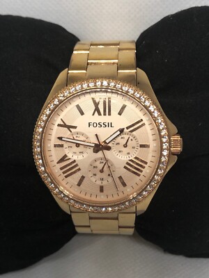 Fossil AM4483 Women's Stainless Steel Analog Rose Gold Dial - Main Image