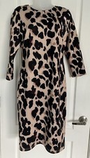 t tahari dress Cheetah Print 3/4 Sleeve Sheath