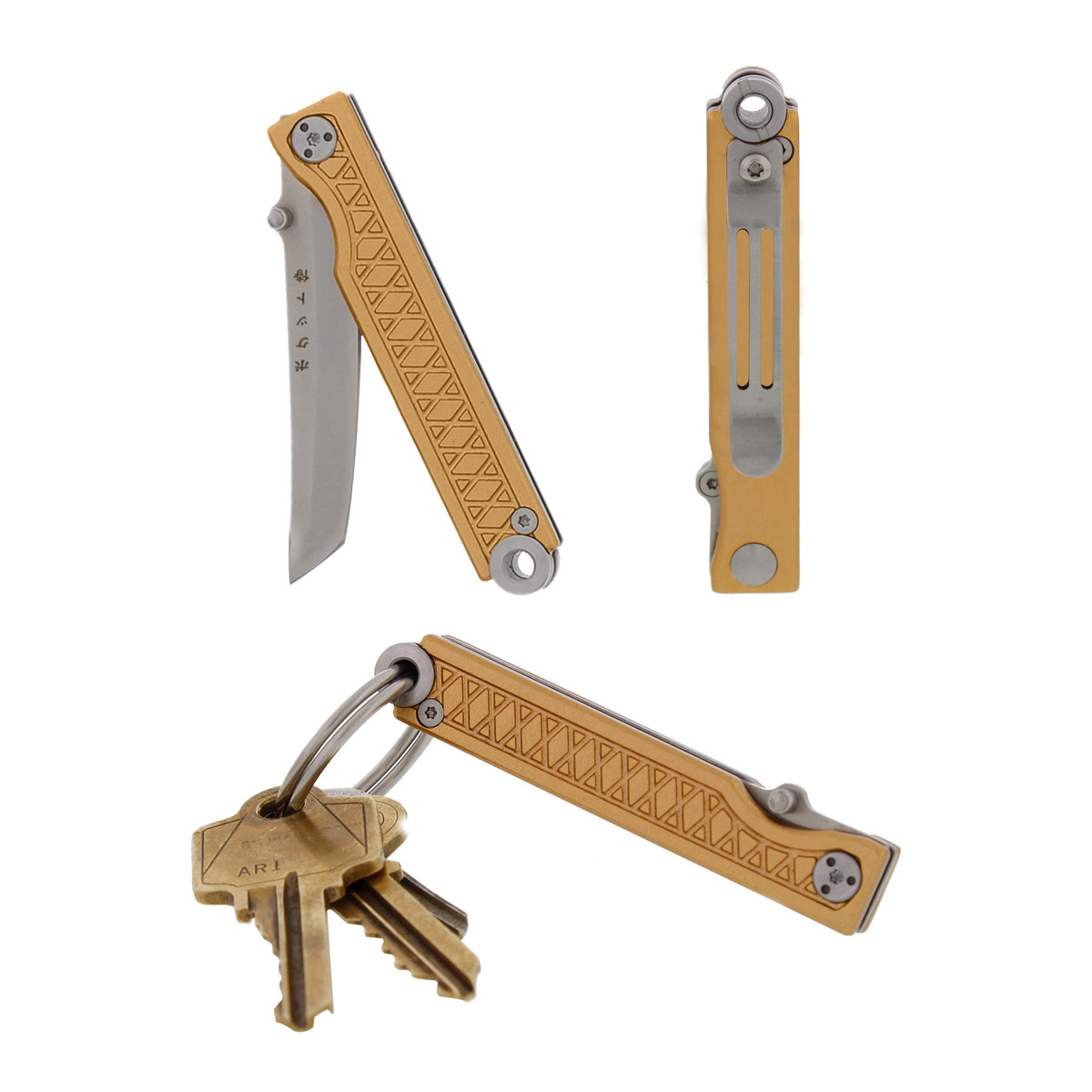 StatGear Pocket Samurai Aluminum Folding Knife - Keychain