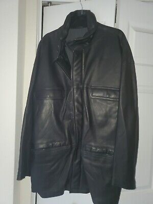 CHRISTIAN DIOR MONSIEUR Vintage 1980's Men's Black Leather CHRISTIAN DIOR MONSIEUR Vintage 1980's Men's Black Leather