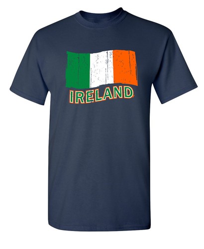 Ireland Flag Sarcastic Humor Graphic Novelty Funny T Shirt - Picture 4 of 10