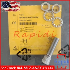 For Turck BI4-M12-AN6X-H1141 BI4M12AN6XH1141 Inductive Proximity Sensor 10-30VDC