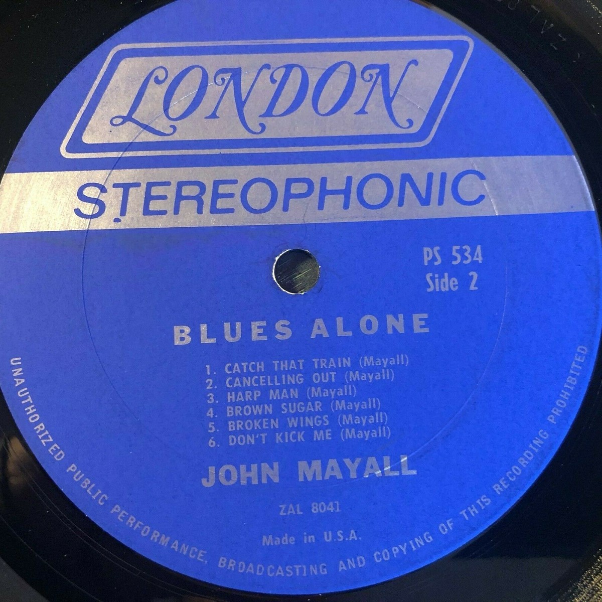 Original John Mayall The Blues Alone LP Album 1967 London
