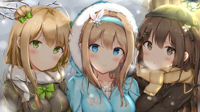 Anime girls frontline face suomi rfb Playmat Gaming Mat Desk