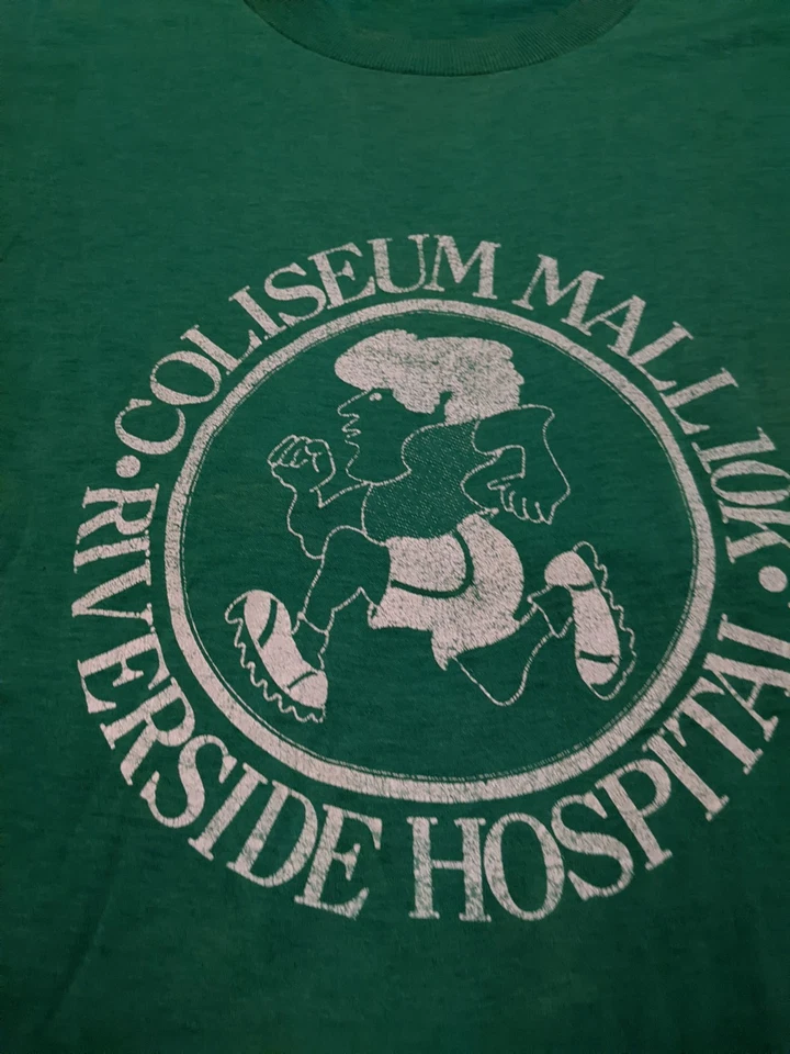 Camiseta De Colección Años 80 Screen Stars Para Hombre Roos Riverside Coliseum Run L Foto 4 de 4